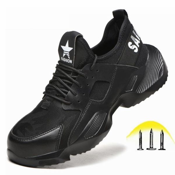 dress shoes steel toe cap men for work puncture-proof safety boots casual working footwear sneakers chaussures de securite, Black
dress shoes steel toe cap men for work puncture-proof safety boots casual working footwear sneakers chaussures de securite, Black
