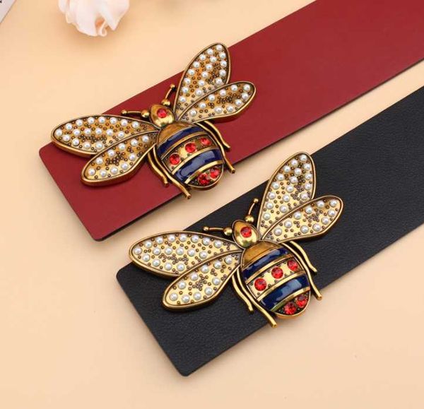 belts 2021 genuine leather women waistband luxury bee buckle belt for female dress coat fashion wild straps 7cm, Black;brown
belts 2021 genuine leather women waistband luxury bee buckle belt for female dress coat fashion wild straps 7cm, Black;brown