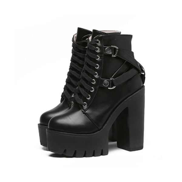 boots 2021 autumn and winter super high heel thick with bare solid color round head fashion trend, Black
boots 2021 autumn and winter super high heel thick with bare solid color round head fashion trend, Black