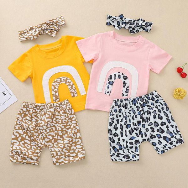 clothing sets baby girl clothes toddler kids rainbow tee leopard shorts headbands set 3pcs outfits cotton summer infant, White
clothing sets baby girl clothes toddler kids rainbow tee leopard shorts headbands set 3pcs outfits cotton summer infant, White