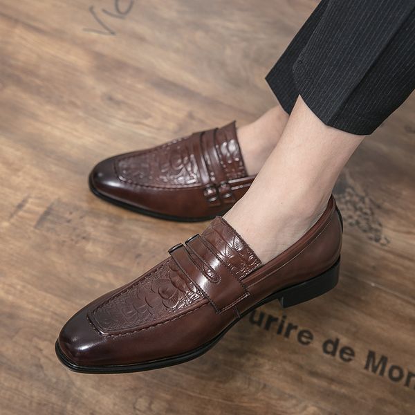 464748 size cross-border large size mens slip-on sloth leather shoes-british one pedal slip-on business pointed leather shoes, Black
464748 size cross-border large size mens slip-on sloth leather shoes-british one pedal slip-on business pointed leather shoes, Black