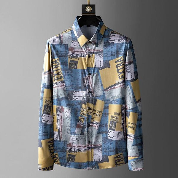 men's casual shirts brand vintage printed for men slim long sleeve shirt male business social formal dress streetwear clothing, White;black
men's casual shirts brand vintage printed for men slim long sleeve shirt male business social formal dress streetwear clothing, White;black