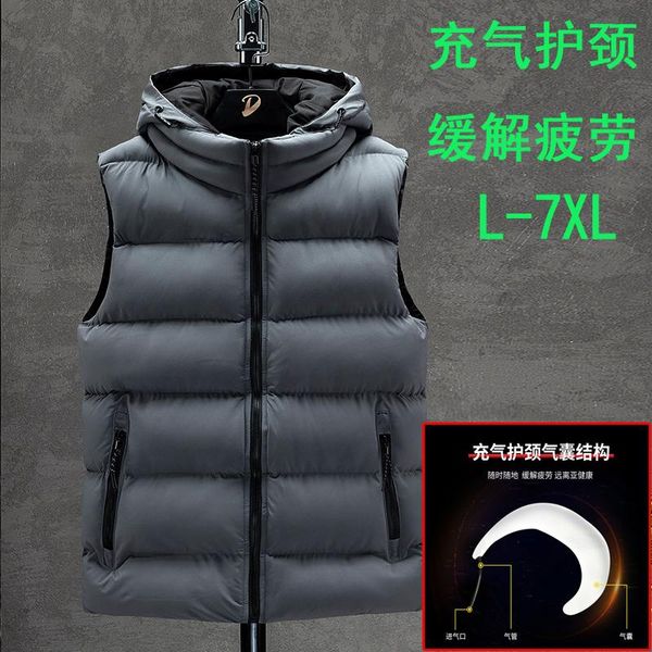 men's vests vest jacket fashion stand collarvest men winter boy down ultralight sleeveless large size hooded male, Black;white
men's vests vest jacket fashion stand collarvest men winter boy down ultralight sleeveless large size hooded male, Black;white