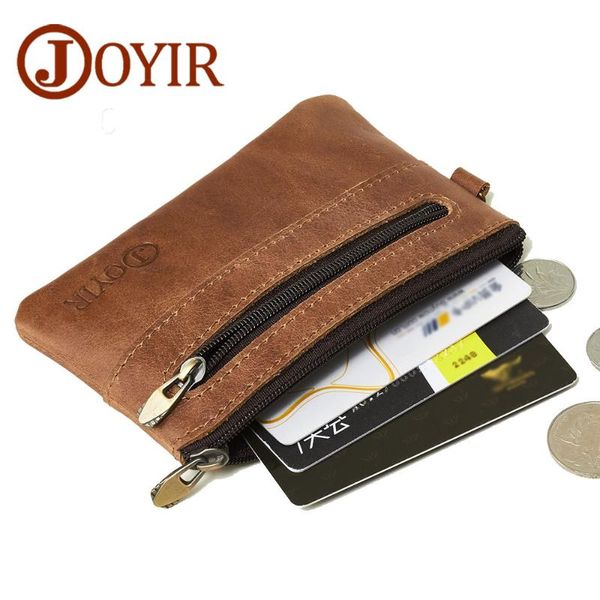 card holders joyir genuine leather holder wallet men zipper vintage small coin purse business case for cards, Brown;gray
card holders joyir genuine leather holder wallet men zipper vintage small coin purse business case for cards, Brown;gray