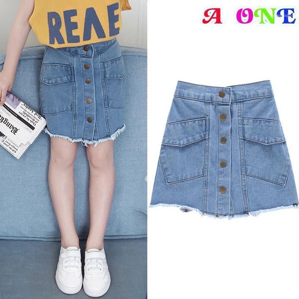 skirts baby girl denim skirt summer casual basic collocation a-line mini tutu princess bottom clothing toddler1, Blue 
skirts baby girl denim skirt summer casual basic collocation a-line mini tutu princess bottom clothing toddler1, Blue