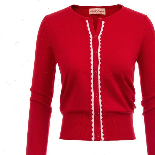 women coat lady slim long sleeve crew neck button placket contrast color open stitch cardigan knitwear jacket new, Black;brown 
women coat lady slim long sleeve crew neck button placket contrast color open stitch cardigan knitwear jacket new, Black;brown