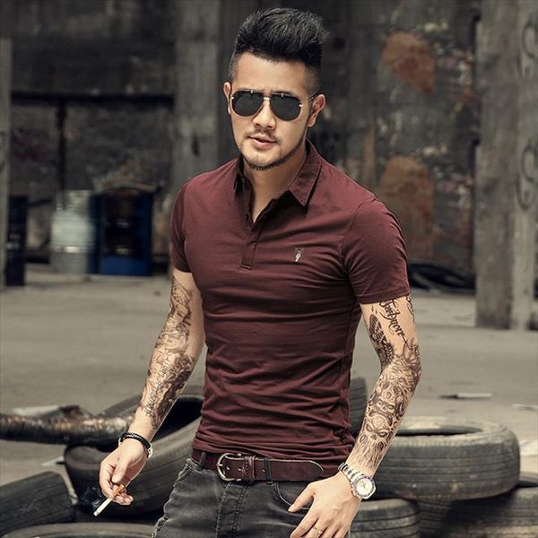brand business shirts desiger cotton men polo short sleeve shirt clothes summer solid, White;black
brand business shirts desiger cotton men polo short sleeve shirt clothes summer solid, White;black
