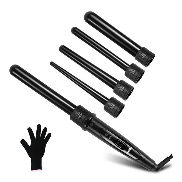 5 in 1 hair curling irons interchangeable 3 parts clip curler set hair care & styling tools
5 in 1 hair curling irons interchangeable 3 parts clip curler set hair care & styling tools
