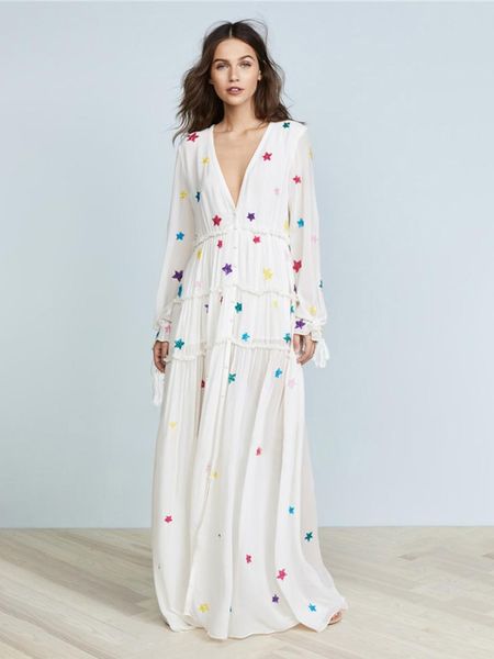 casual dresses boho star embroidery maxi dress 2021 women long sleeve vneck black white chic laides elegant beach hippie retro, Black;gray
casual dresses boho star embroidery maxi dress 2021 women long sleeve vneck black white chic laides elegant beach hippie retro, Black;gray