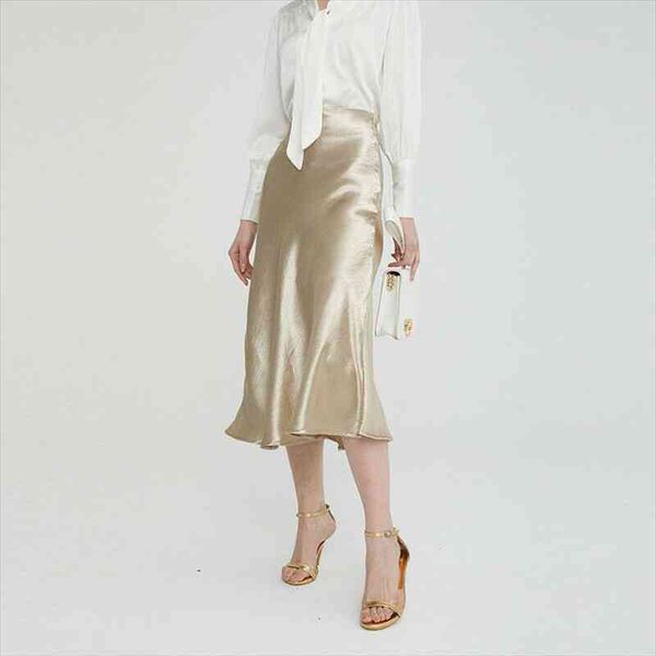 summer glossy satin trumpet skirts high waist skirt silver gold office knee-length skirt metallic color shiny party skirts, Black
summer glossy satin trumpet skirts high waist skirt silver gold office knee-length skirt metallic color shiny party skirts, Black