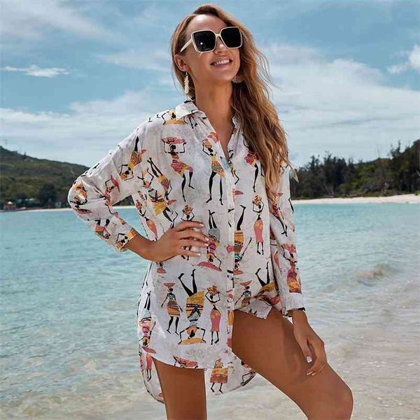 beach cover up print bikini women cardigan summer dress ladies tunics swimsuit s wear 210629, White;black
beach cover up print bikini women cardigan summer dress ladies tunics swimsuit s wear 210629, White;black