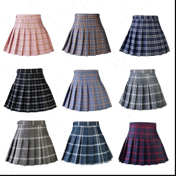 women pleat skirt harajuku preppy style plaid skirts mini cute japanese school uniforms ladies jupe kawaii skirt saia faldas, Black
women pleat skirt harajuku preppy style plaid skirts mini cute japanese school uniforms ladies jupe kawaii skirt saia faldas, Black