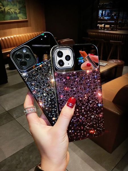 card holders apple 12 mobile phone case luxury gradient rhinestone europe and the united states iphonex makeup mirror 8plus applicable, Brown;gray
card holders apple 12 mobile phone case luxury gradient rhinestone europe and the united states iphonex makeup mirror 8plus applicable, Brown;gray