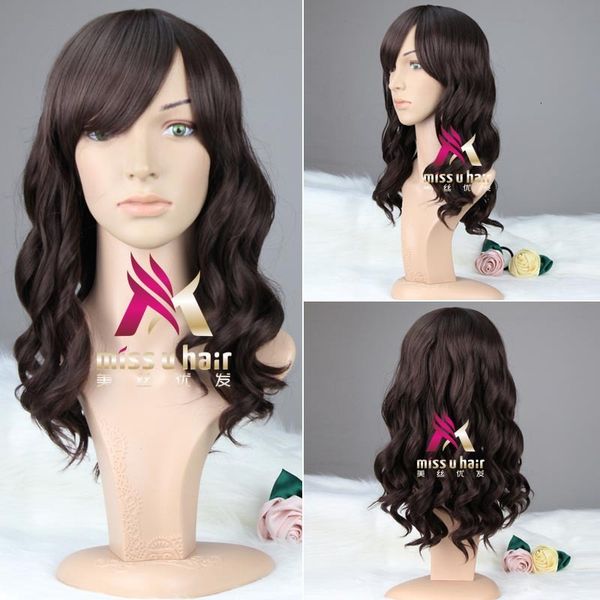 beautiful silk excellent hair popular women's long curly dark brown wig animation, Black
beautiful silk excellent hair popular women's long curly dark brown wig animation, Black