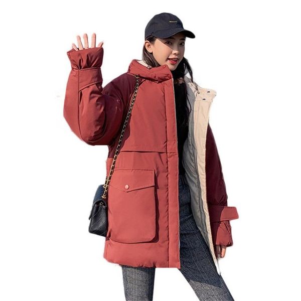 women's trench coats winter down jacket coat women casual loose cotton female cotton-padded parka womens hooded warm overcoat, Tan;black
women's trench coats winter down jacket coat women casual loose cotton female cotton-padded parka womens hooded warm overcoat, Tan;black