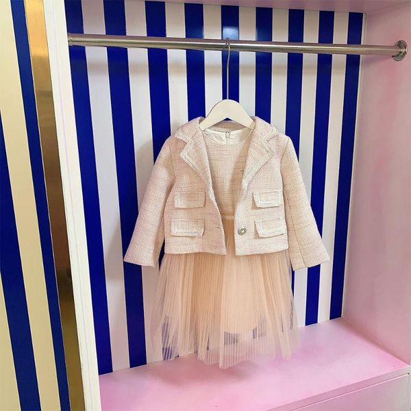 girl's dresses designer clothes 2021 autumn cute girls princess dress+coat 2 pieces kids suit children for party prom and wedding, Red;yellow
girl's dresses designer clothes 2021 autumn cute girls princess dress+coat 2 pieces kids suit children for party prom and wedding, Red;yellow