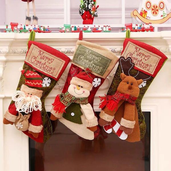 christmas decorations santa claus snowman elk stocking gift candy storage bag xmas tree decoration hanging pendant festive party
christmas decorations santa claus snowman elk stocking gift candy storage bag xmas tree decoration hanging pendant festive party