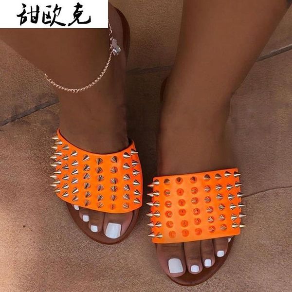 sandals 2021 summer women's fashion retro rivet women casual outdoor beach flat slippers for woman platform, Black
sandals 2021 summer women's fashion retro rivet women casual outdoor beach flat slippers for woman platform, Black