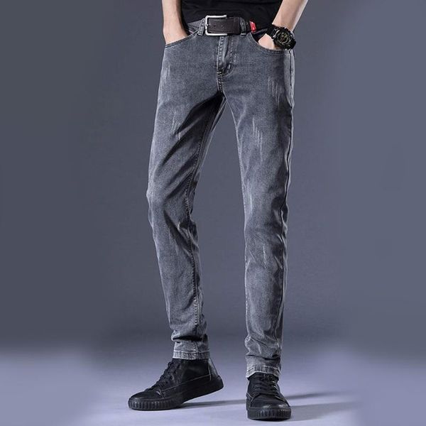 men's jeans wash distressed snow elastic casual slim soft denim pencil pants skinny jogger trouser, Blue
men's jeans wash distressed snow elastic casual slim soft denim pencil pants skinny jogger trouser, Blue