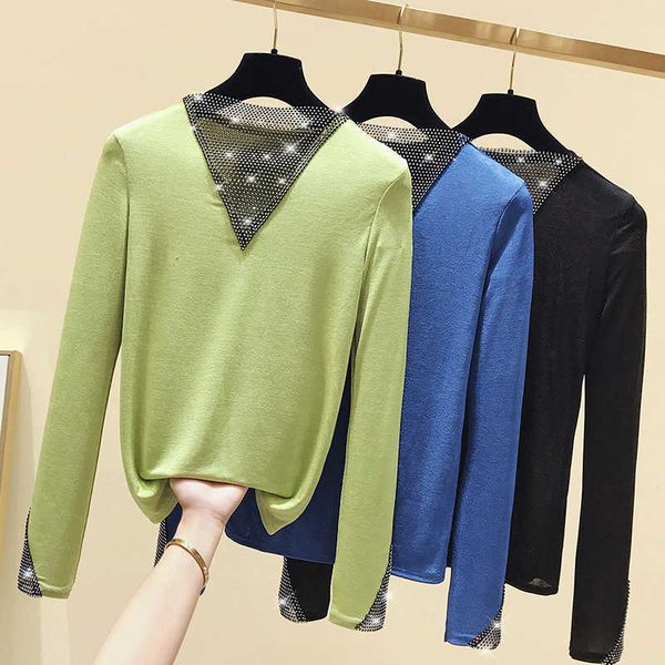 tee shirt femme v-neck t-shirt women autumn casual diamonds thin tshirt long sleeve korean spring woman clothes 210604, White
tee shirt femme v-neck t-shirt women autumn casual diamonds thin tshirt long sleeve korean spring woman clothes 210604, White