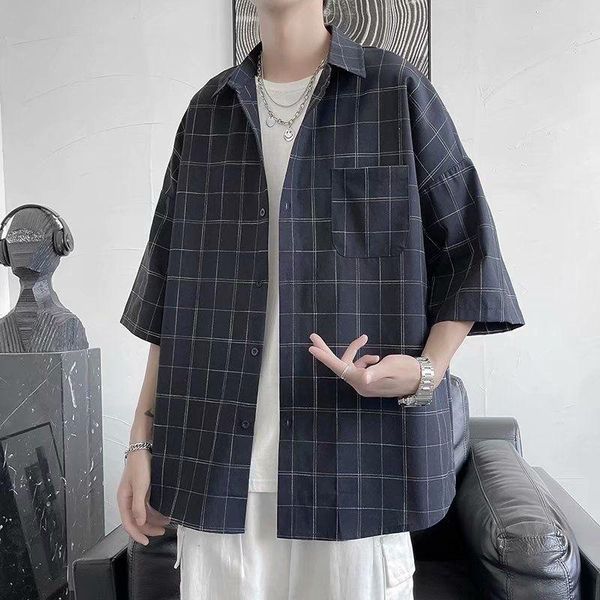 men's casual shirts plaid shirt for men summer lapel short sleeve caot all-match loose trend thin harajuku half-sleeved plus size, White;black
men's casual shirts plaid shirt for men summer lapel short sleeve caot all-match loose trend thin harajuku half-sleeved plus size, White;black
