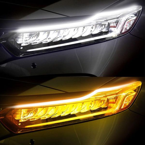 emergency lights 2x est start-scan led cars drl daytime running auto flowing turn signal guide strip lamp car styling accessories
emergency lights 2x est start-scan led cars drl daytime running auto flowing turn signal guide strip lamp car styling accessories