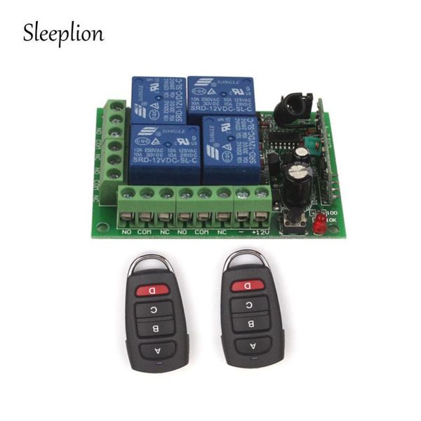 smart home control sleeplion 12v 4ch channel relay on/off rf wireless remote switch 2 transmitter+receiver 315mhz 433mhz
smart home control sleeplion 12v 4ch channel relay on/off rf wireless remote switch 2 transmitter+receiver 315mhz 433mhz