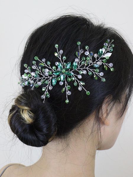 headpieces bohe green crystal rhinestones headbands handmade hair ornaments wedding vine for women accessories bridal, Silver
headpieces bohe green crystal rhinestones headbands handmade hair ornaments wedding vine for women accessories bridal, Silver