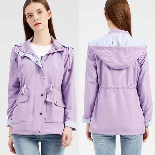 women's jackets women autumn spring outwear jacket 2021 casual double-layer drawstring in waist long zipper mid-long, Black;brown
women's jackets women autumn spring outwear jacket 2021 casual double-layer drawstring in waist long zipper mid-long, Black;brown
