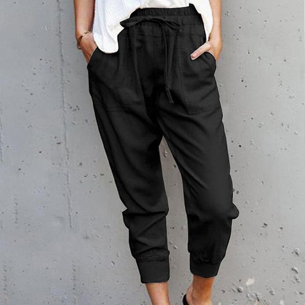 women's pants & capris women wide leg pant slim-fit cropped small feet trousers female solid loose casual sports bondage for ladies spr, Black;white
women's pants & capris women wide leg pant slim-fit cropped small feet trousers female solid loose casual sports bondage for ladies spr, Black;white