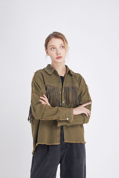elegant fringe loose denim woman's jacket 2021 fashion garnished ladies outerwear chaqueta mujer eexx, Black;brown
elegant fringe loose denim woman's jacket 2021 fashion garnished ladies outerwear chaqueta mujer eexx, Black;brown