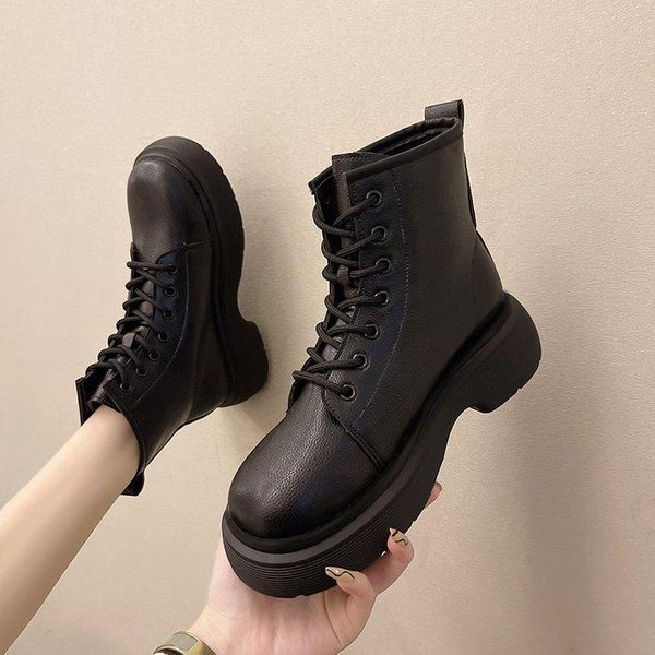 boots shoes boots-women flat heel luxury designer round toe lace up 2021 autumn med fashion ankle rock ladies rubber cros, Black
boots shoes boots-women flat heel luxury designer round toe lace up 2021 autumn med fashion ankle rock ladies rubber cros, Black