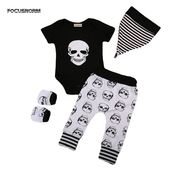 newborn kids baby boys skull short sleeves romper +long pants +hat +gloves 4pcs outfits set clothes, White
newborn kids baby boys skull short sleeves romper +long pants +hat +gloves 4pcs outfits set clothes, White
