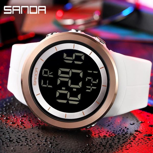 wristwatches fashion sport men's watches led electronic digital watch for men waterproof military clock male, Slivery;brown
wristwatches fashion sport men's watches led electronic digital watch for men waterproof military clock male, Slivery;brown