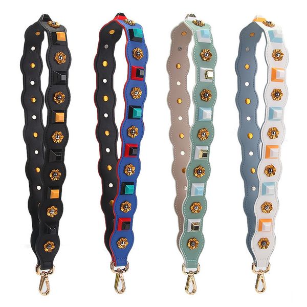 custom/wholesale dark golden flowers shoulder strap bag strap women messenger handbags accessories decorative rivets belts c0225, Black
custom/wholesale dark golden flowers shoulder strap bag strap women messenger handbags accessories decorative rivets belts c0225, Black