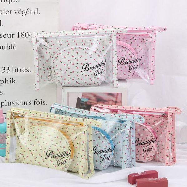 fashiona three-piece makeup bag set double layer mesh waterproof pvc cosmetic bags travel large capacity portable wash
fashiona three-piece makeup bag set double layer mesh waterproof pvc cosmetic bags travel large capacity portable wash