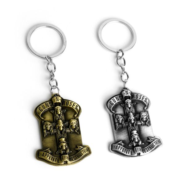 Guns N Roses Key Chain Rock Music Band Guns N Roses Logo Pendants Keyrings Vintage Keychain Car Key Holder llaveros chaveiro
Guns N Roses Key Chain Rock Music Band Guns N Roses Logo Pendants Keyrings Vintage Keychain Car Key Holder llaveros chaveiro