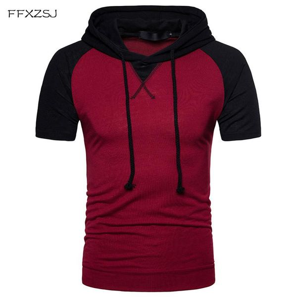 men's t-shirts summer fashion mens short sleeve hooded patchwork slim fit casual funny tees streetwear hip hop s to xxl, White;black
men's t-shirts summer fashion mens short sleeve hooded patchwork slim fit casual funny tees streetwear hip hop s to xxl, White;black