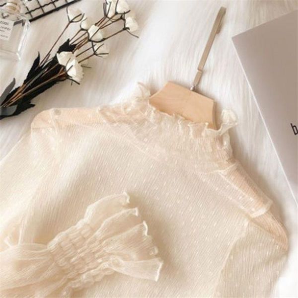 women's blouses & shirts gowyimmes spring sweety girl floral lace shirt women hollow out mesh blouse lady long sleeve blusas basic, White
women's blouses & shirts gowyimmes spring sweety girl floral lace shirt women hollow out mesh blouse lady long sleeve blusas basic, White