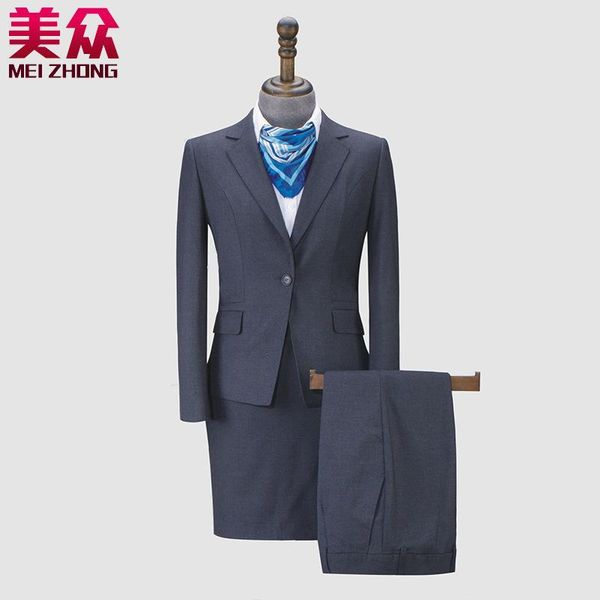 two piece dress edition business attire female fashion suits a grain of buckle skirt suit bank tooling custom wholesale profession, White
two piece dress edition business attire female fashion suits a grain of buckle skirt suit bank tooling custom wholesale profession, White