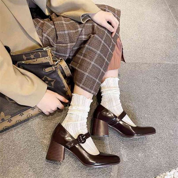 2021 new 21 m mary family jane women's shoes chocolate thick heel french single shoes niche design high heels yw 39zy, Black
2021 new 21 m mary family jane women's shoes chocolate thick heel french single shoes niche design high heels yw 39zy, Black
