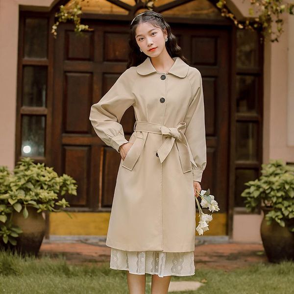 women's trench coats fashion coat for women elegant thin long 2021 autumn korean loose casual windbreaker jacket female, Tan;black
women's trench coats fashion coat for women elegant thin long 2021 autumn korean loose casual windbreaker jacket female, Tan;black