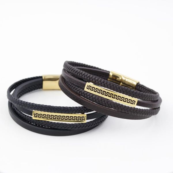 bangle yisheng stainless steel fashion classic leather bracelet, the seller 2021,classic woven gold great wall pa, Black
bangle yisheng stainless steel fashion classic leather bracelet, the seller 2021,classic woven gold great wall pa, Black