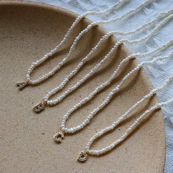 chokers natural freshwater pearl alphabet a-z initial necklace for women bohemian bead zircon letter jewelry gift, Golden;silver
chokers natural freshwater pearl alphabet a-z initial necklace for women bohemian bead zircon letter jewelry gift, Golden;silver