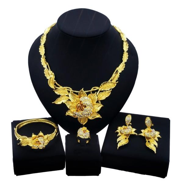 earrings & necklace yulaili the latest exquisite big flower wedding jewelry series for pakistani brides and collection fashion girls, Silver
earrings & necklace yulaili the latest exquisite big flower wedding jewelry series for pakistani brides and collection fashion girls, Silver