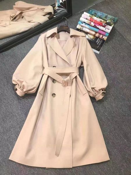 women's trench coats 2021 autumn long women turn-down collar double breasted lantern sleeve coat windbreaker dark blue, Tan;black
women's trench coats 2021 autumn long women turn-down collar double breasted lantern sleeve coat windbreaker dark blue, Tan;black