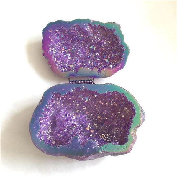 decorative objects & figurines natural angel aura agate geode crystal hole mineral specimen contains clean clusters electro plating titanium
decorative objects & figurines natural angel aura agate geode crystal hole mineral specimen contains clean clusters electro plating titanium