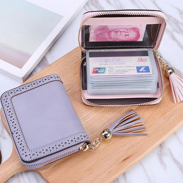 card holders fashion holder pu leather small zipper mini wallet women coin female business multiple slots dh50kb, Brown;gray
card holders fashion holder pu leather small zipper mini wallet women coin female business multiple slots dh50kb, Brown;gray