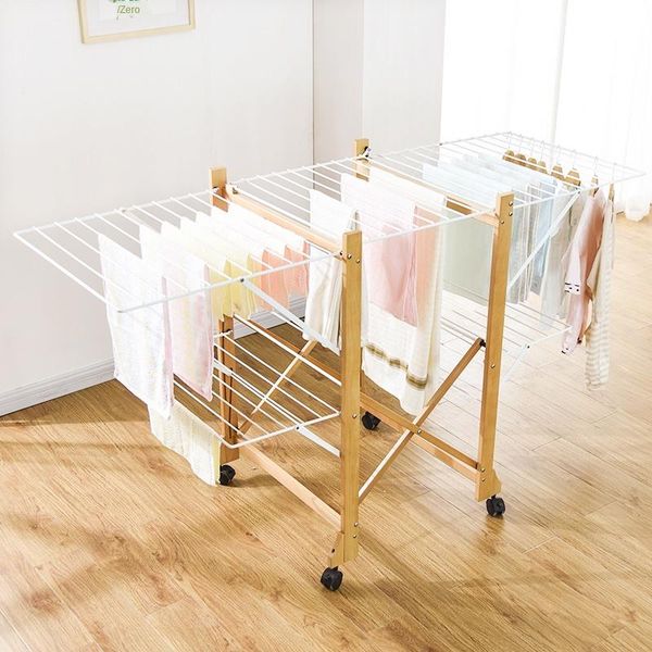 beech wood framework solid wood clothes hanger solid card slot floor folding indoor clothes hanger durable iron plate house
beech wood framework solid wood clothes hanger solid card slot floor folding indoor clothes hanger durable iron plate house
