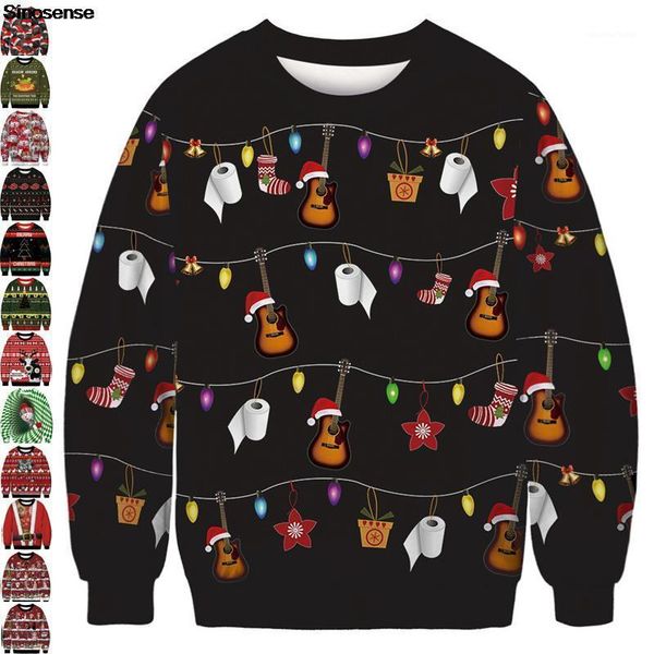men's sweaters men women ugly christmas sweater 3d funny printed novelty xmas clothing holiday party sweatshirt pullover jumpers, White;black
men's sweaters men women ugly christmas sweater 3d funny printed novelty xmas clothing holiday party sweatshirt pullover jumpers, White;black